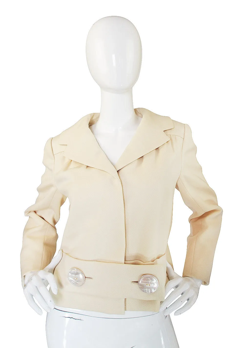 1960s Pauline Trigere Box Pleat Jacket