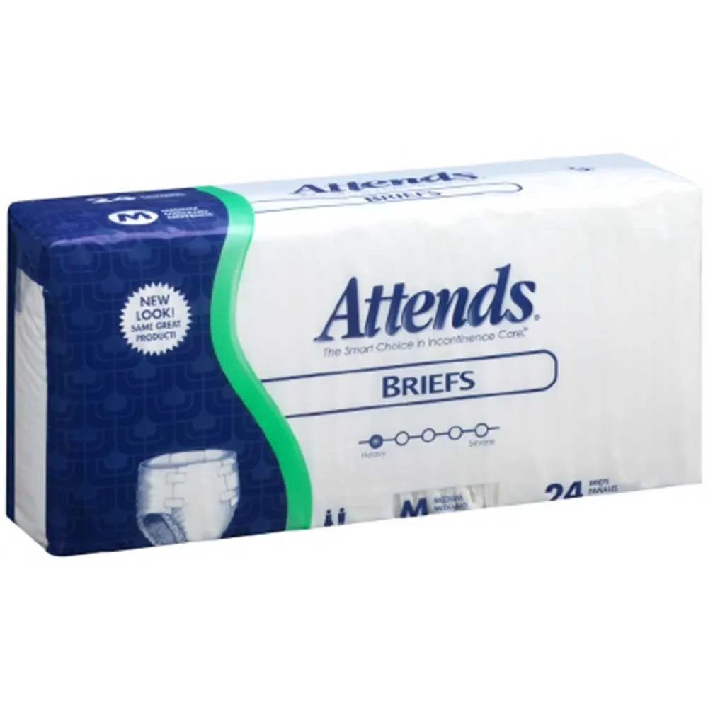 Attends BR20 Poly Brief, Medium Pack of 24