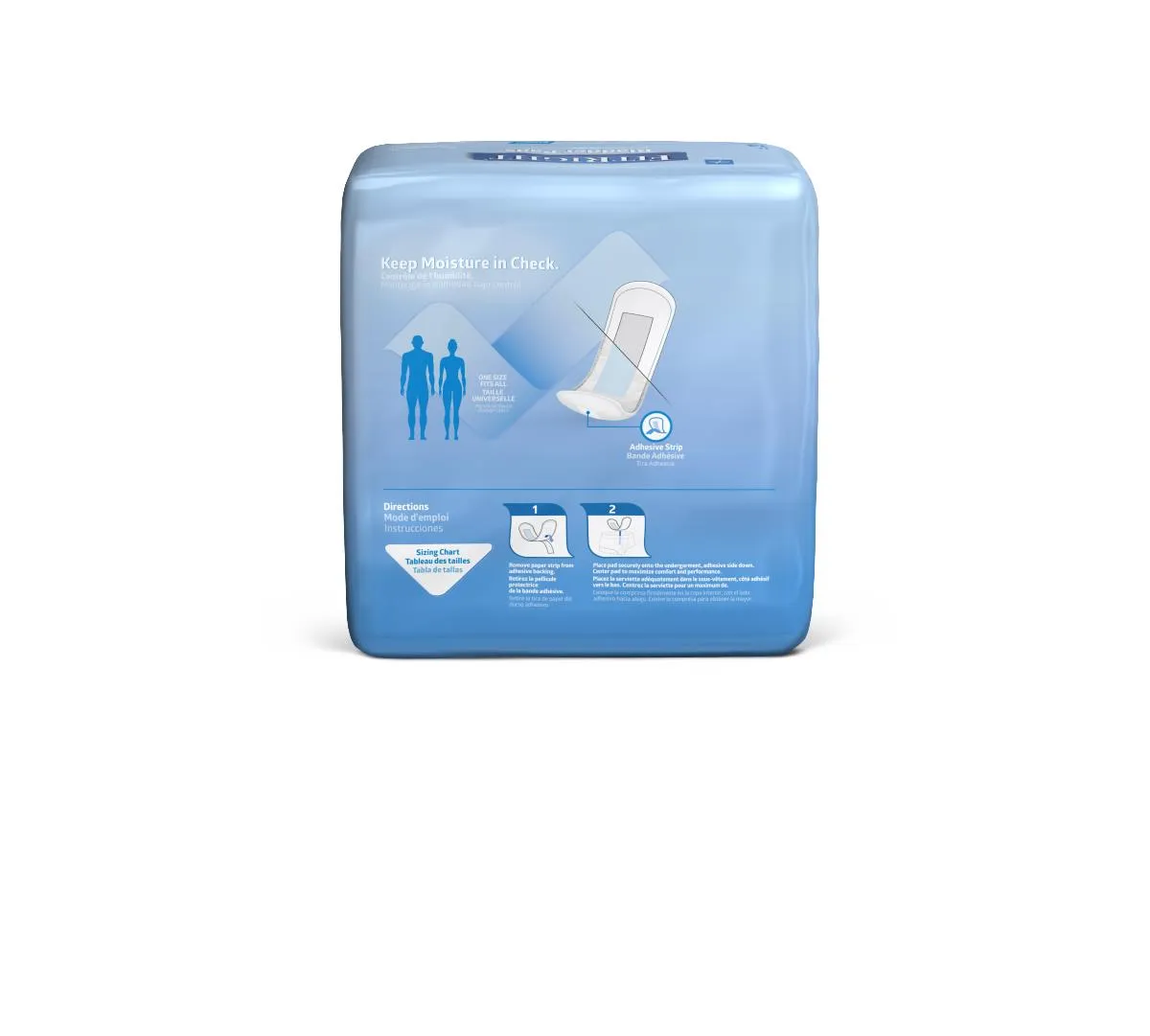 Bladder Control Pads Maximum, 3.25" x 13, (Case of 126)