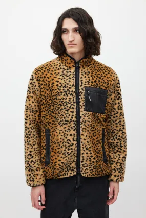 Brown & Black Reversible Fleece Jacket