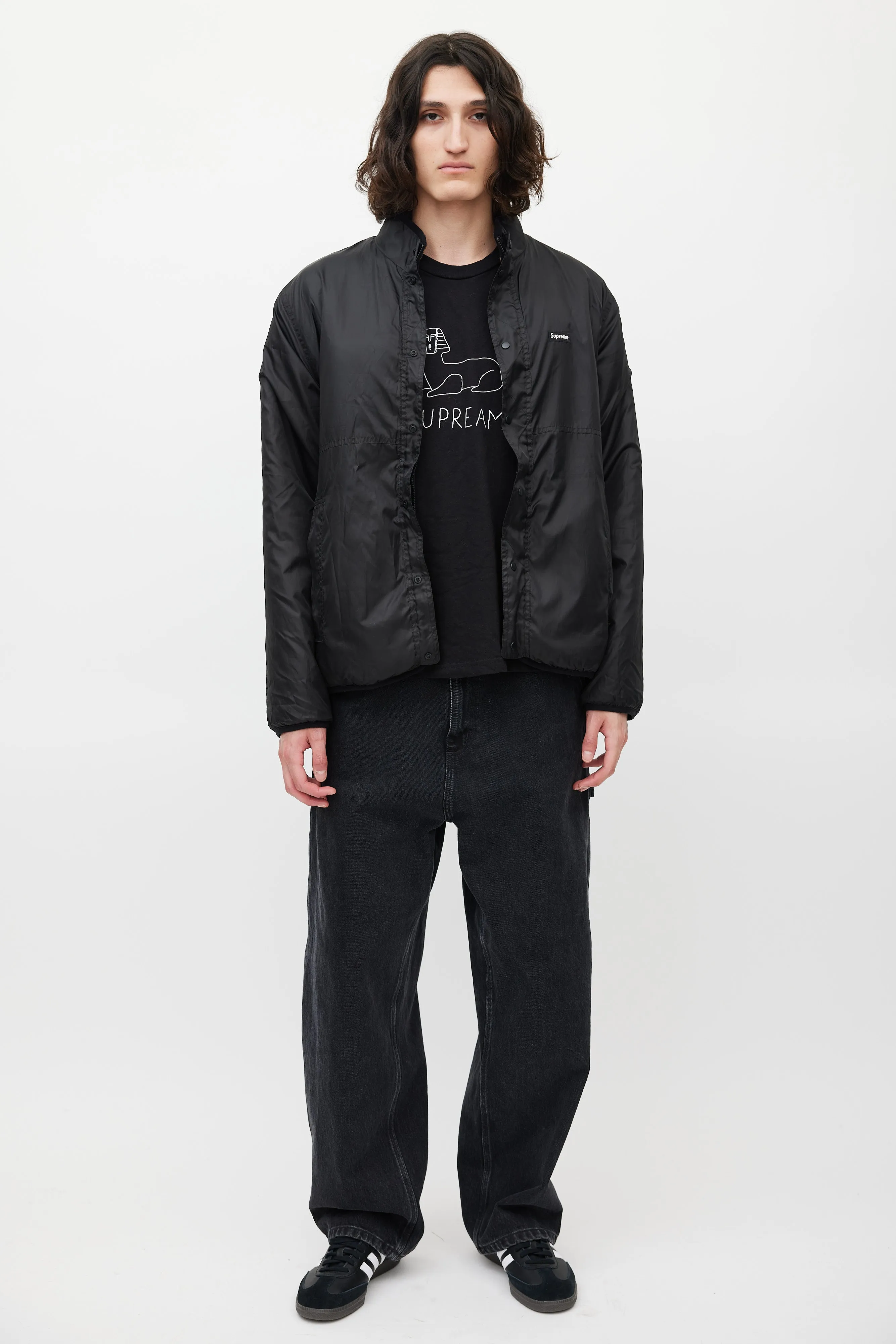 Brown & Black Reversible Fleece Jacket