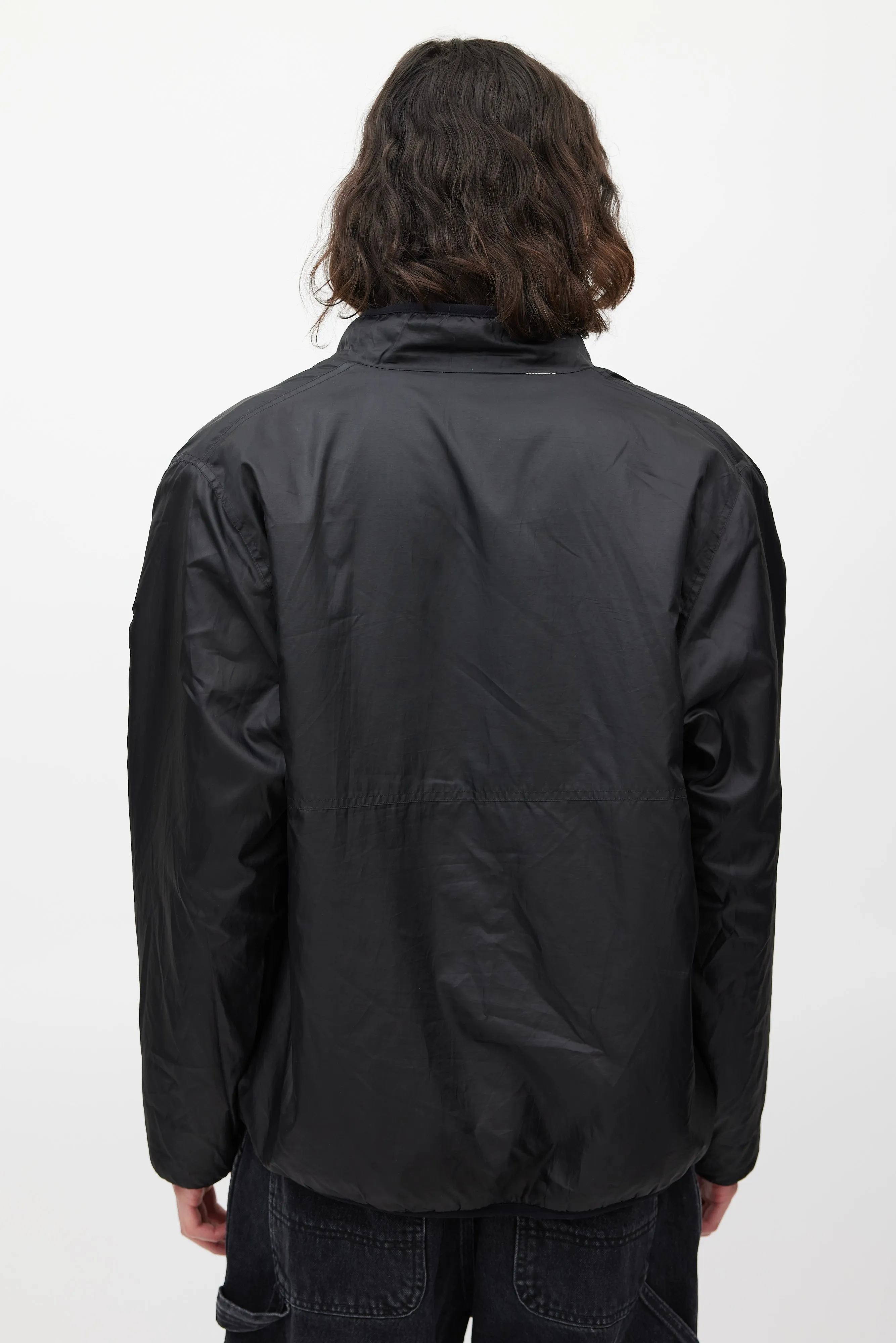 Brown & Black Reversible Fleece Jacket