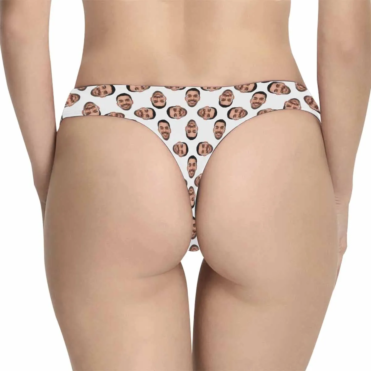 Custom Face Underwear for Her Personalized Multi Face Thongs Panty Women's Lingerie Gifts for Girlfriend & Wife