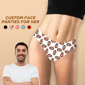 Custom Face Underwear for Her Personalized Multi Face Thongs Panty Women's Lingerie Gifts for Girlfriend & Wife