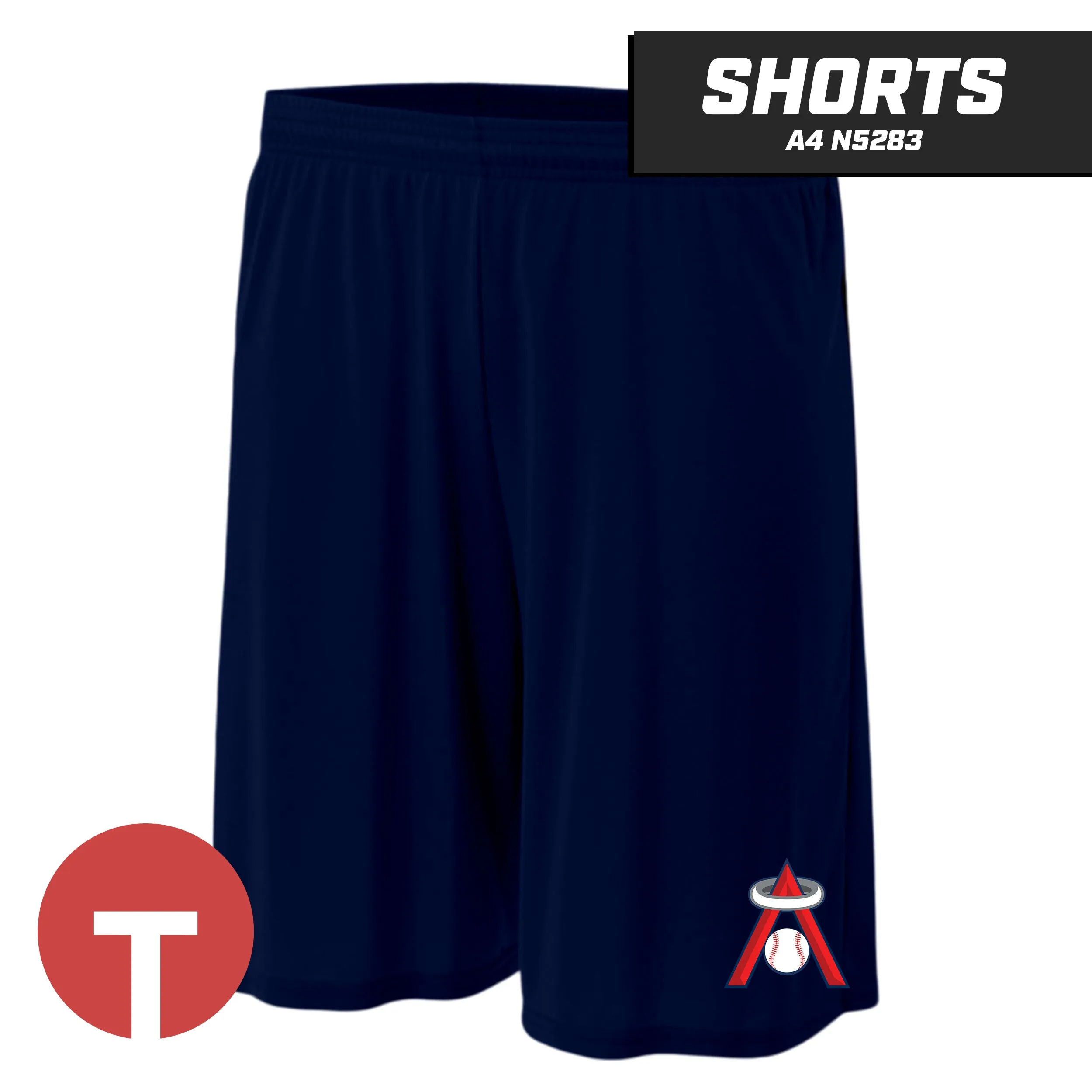 East Cobb Angels - LOGO 1 - Short A4 Apparel N5283