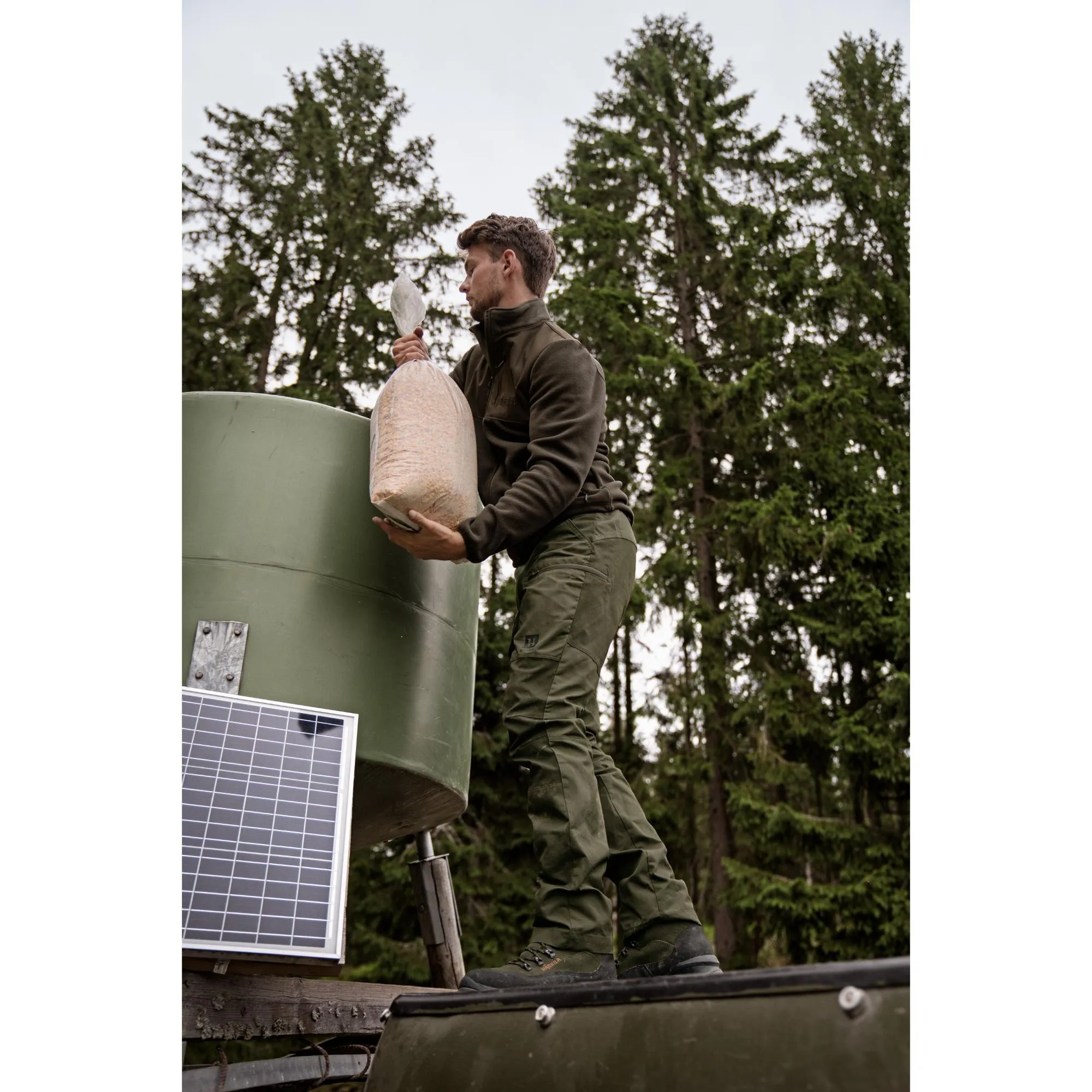 Harkila Fjell Mens Fleece Jacket - Shadow Brown