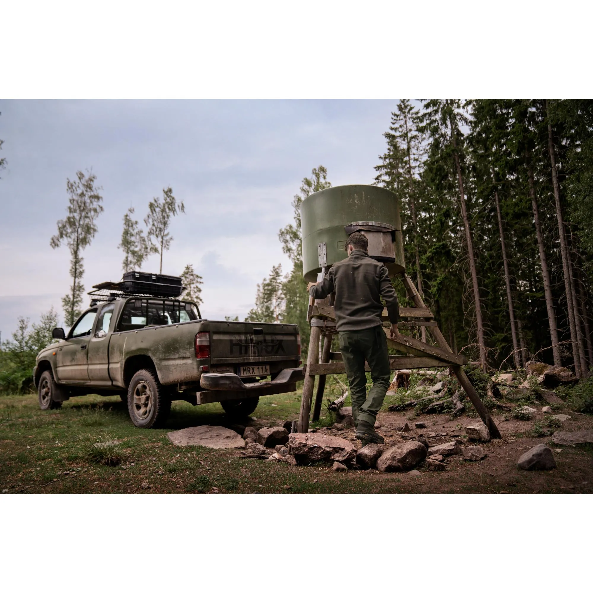 Harkila Fjell Mens Fleece Jacket - Shadow Brown