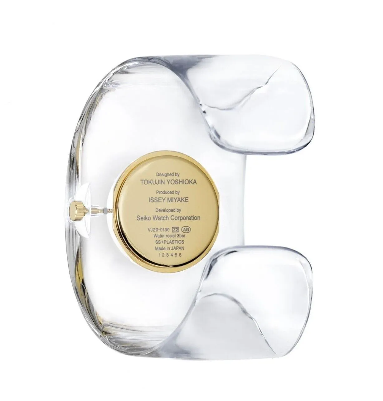Issey Miyake O-Bold 2023 model wrist watch bangle NYAS001 Gold Toujin Yoshioka