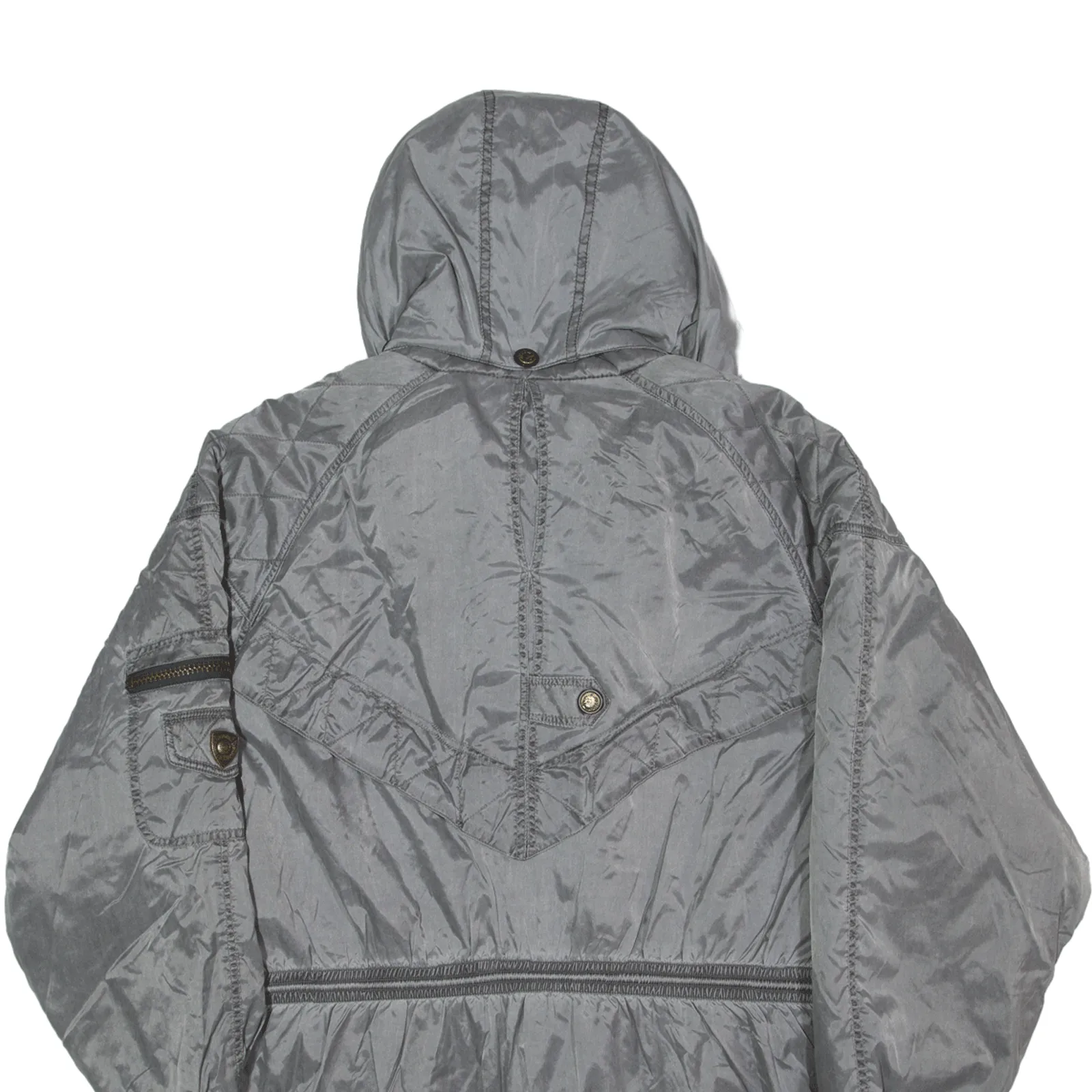 MEXCAN Insulated Parka Coat Grey Mens L