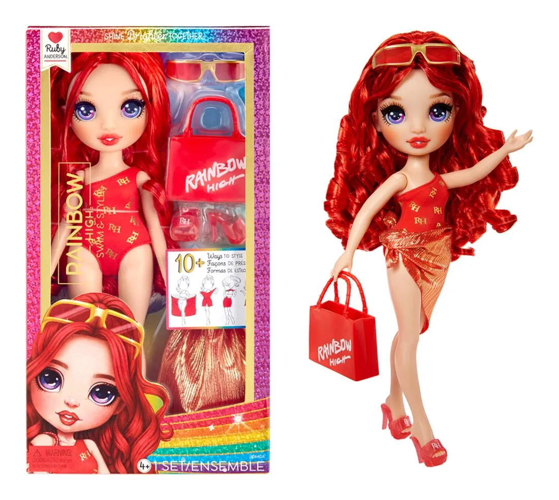 MGA 507227EUC RAINBOW HIGH RUBY ANDERSON SWIM & STYLE DOLL