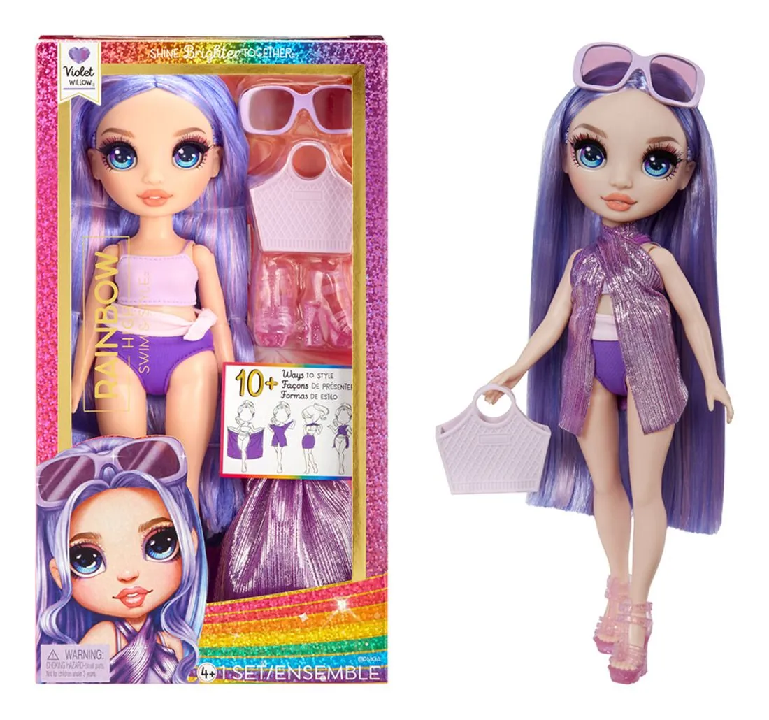 MGA 507314EUC RAINBOW HIGH VIOLET WILLOW SWIM & STYLE DOLL