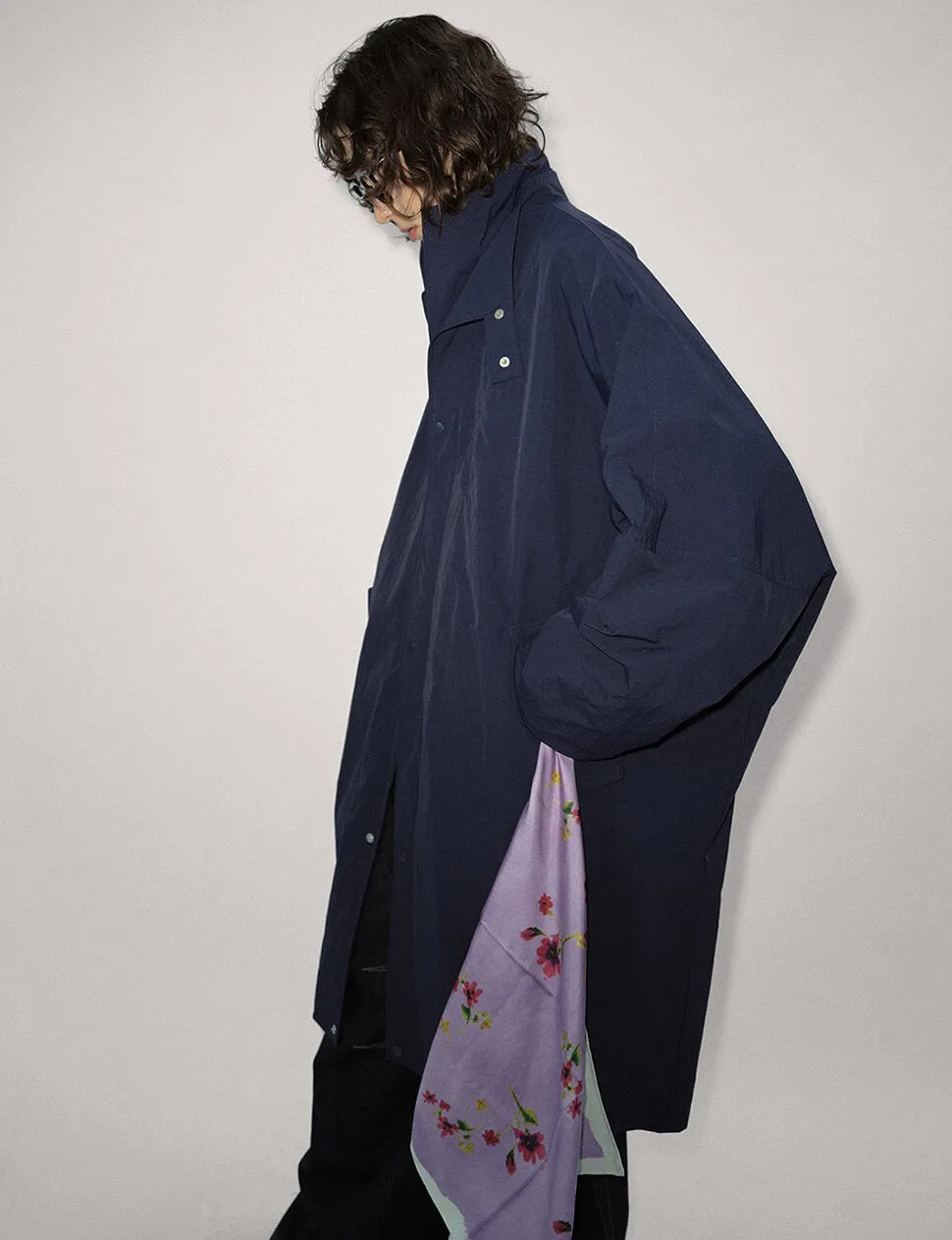 Navy Oversized Parka Jacket-PREORDER