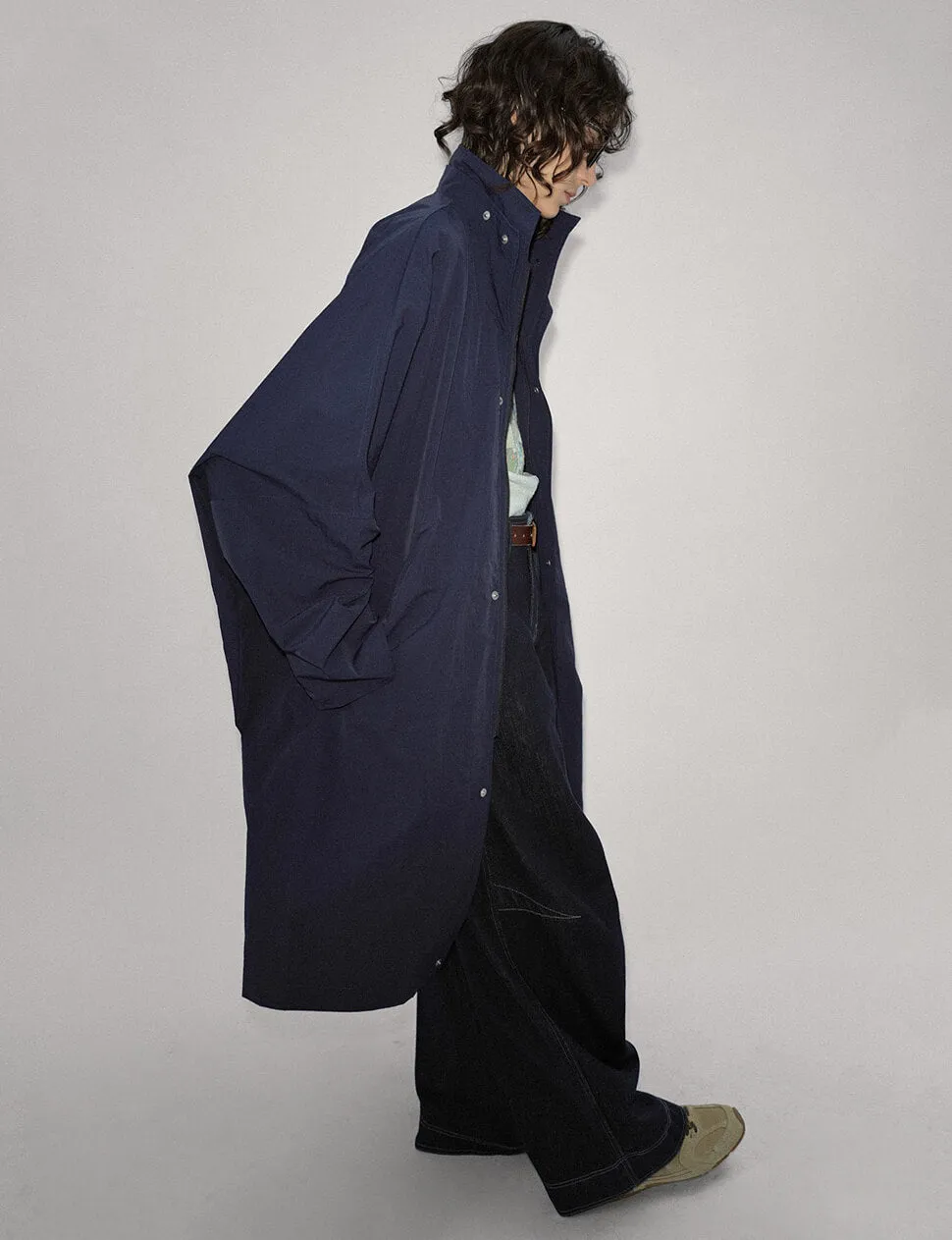Navy Oversized Parka Jacket-PREORDER