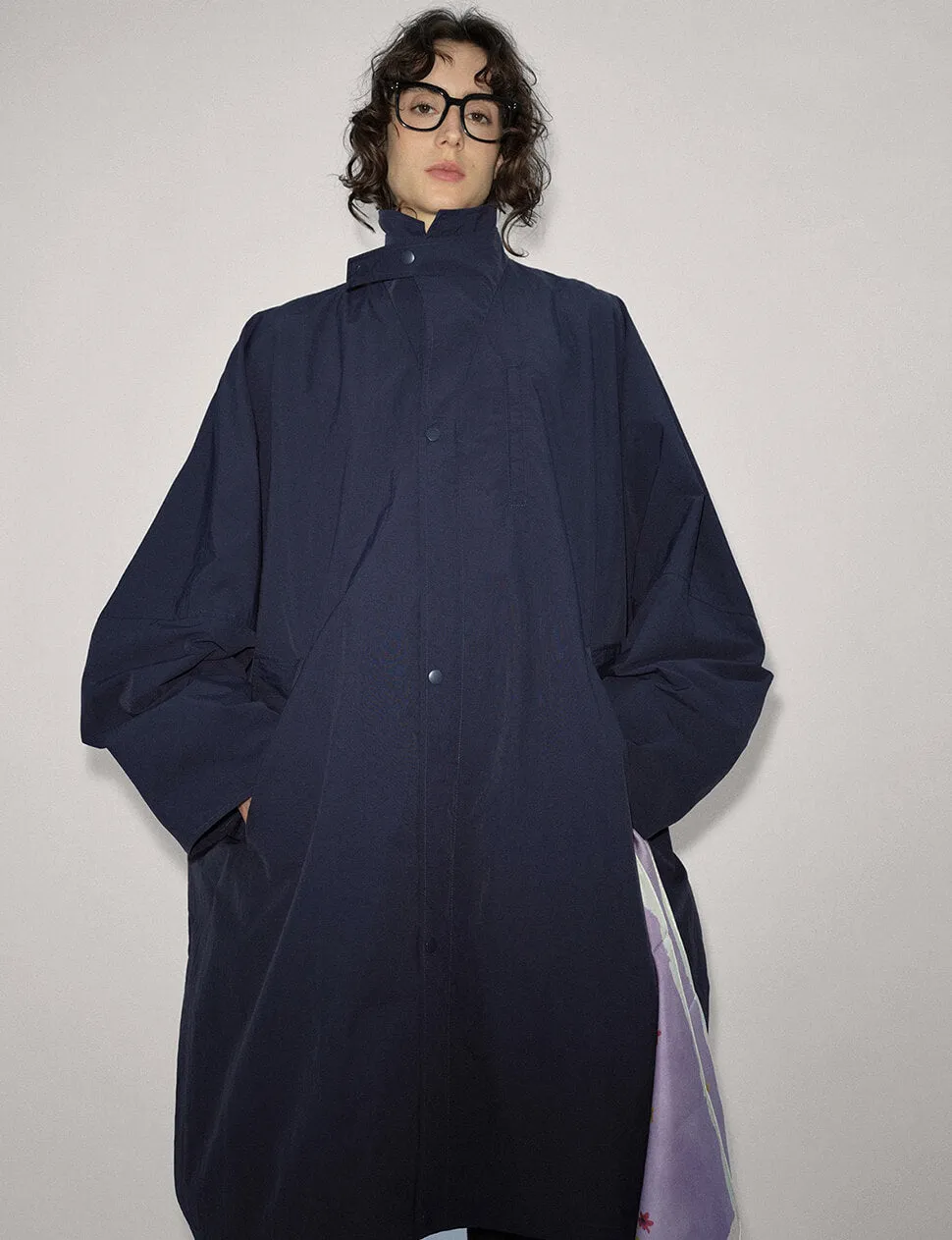 Navy Oversized Parka Jacket-PREORDER