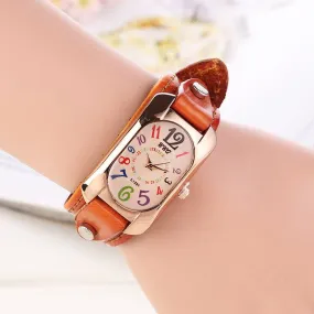 New Fashion Vintage Leather Bracelet Watch Women Wristwatch Ladies Quartz Watch Dress Watch