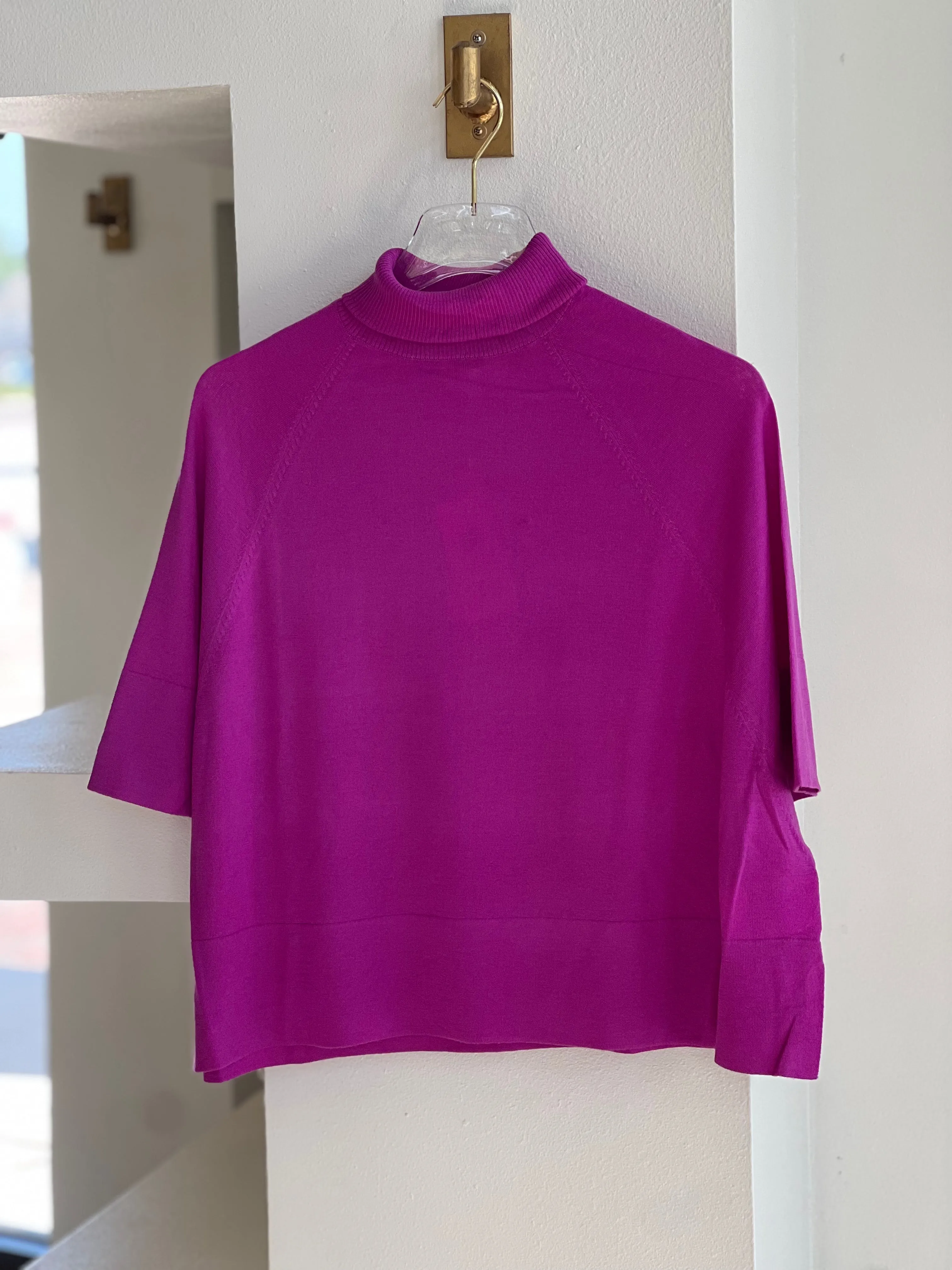 Ps2074 Berry Poncho Top