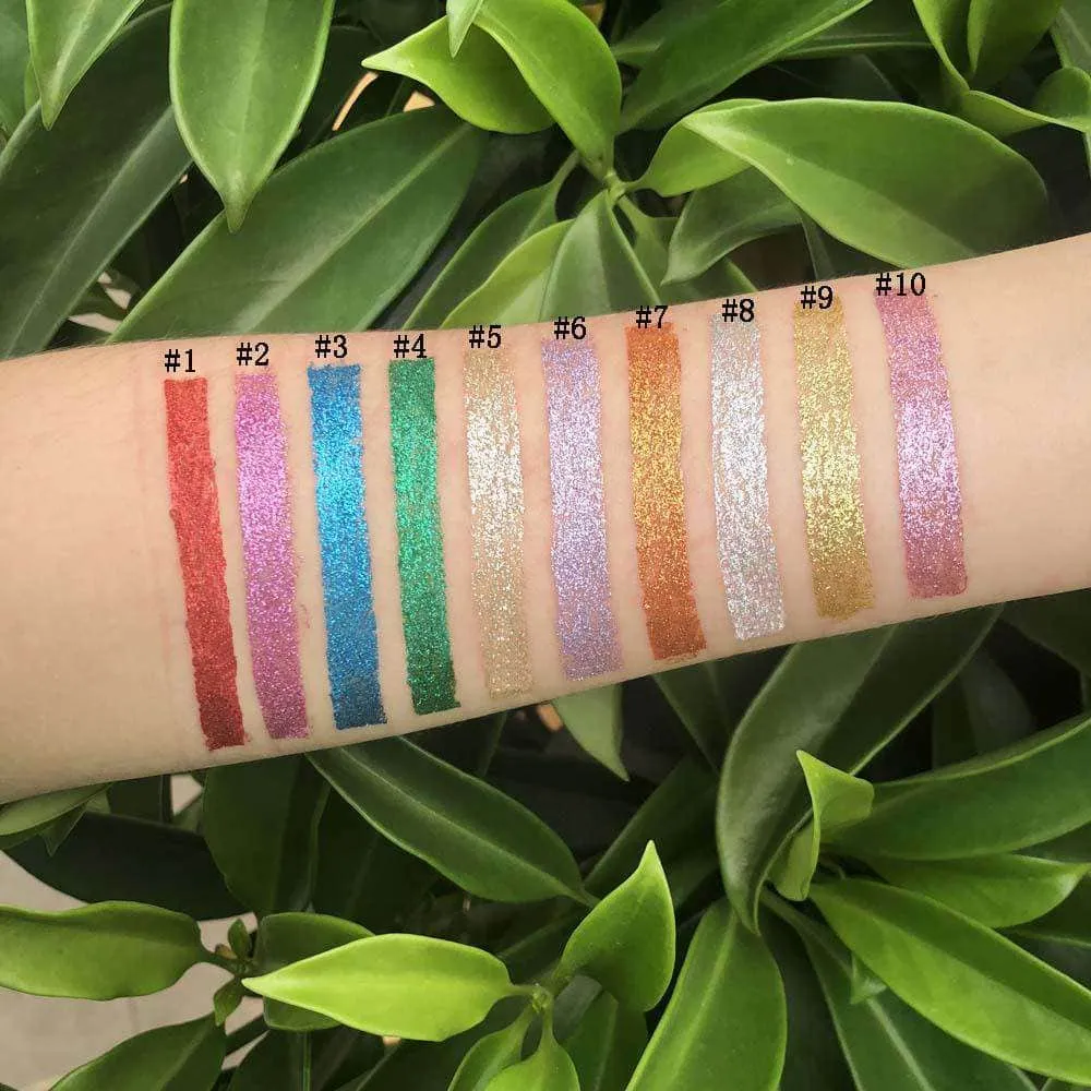 Shiny™ Color Glitter Liquid Eyeliner 10 pcs. Set