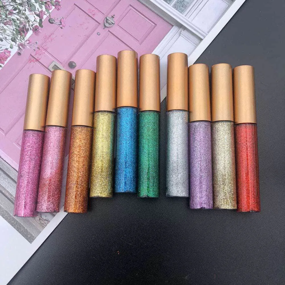 Shiny™ Color Glitter Liquid Eyeliner 10 pcs. Set
