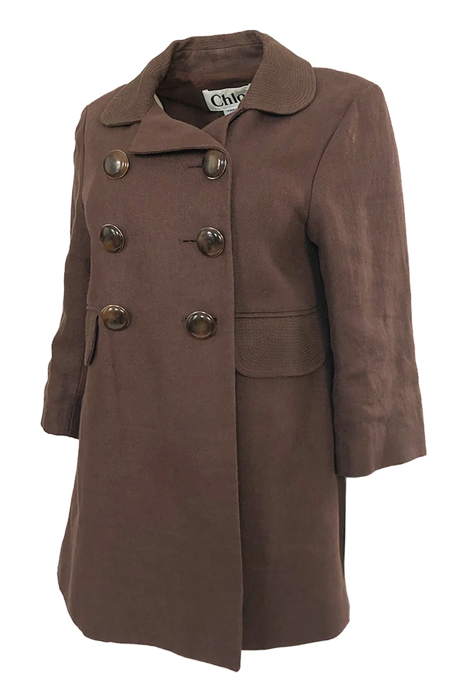 Spring 2007 Chloe Runway Baby Doll Aubergine Linen Jacket
