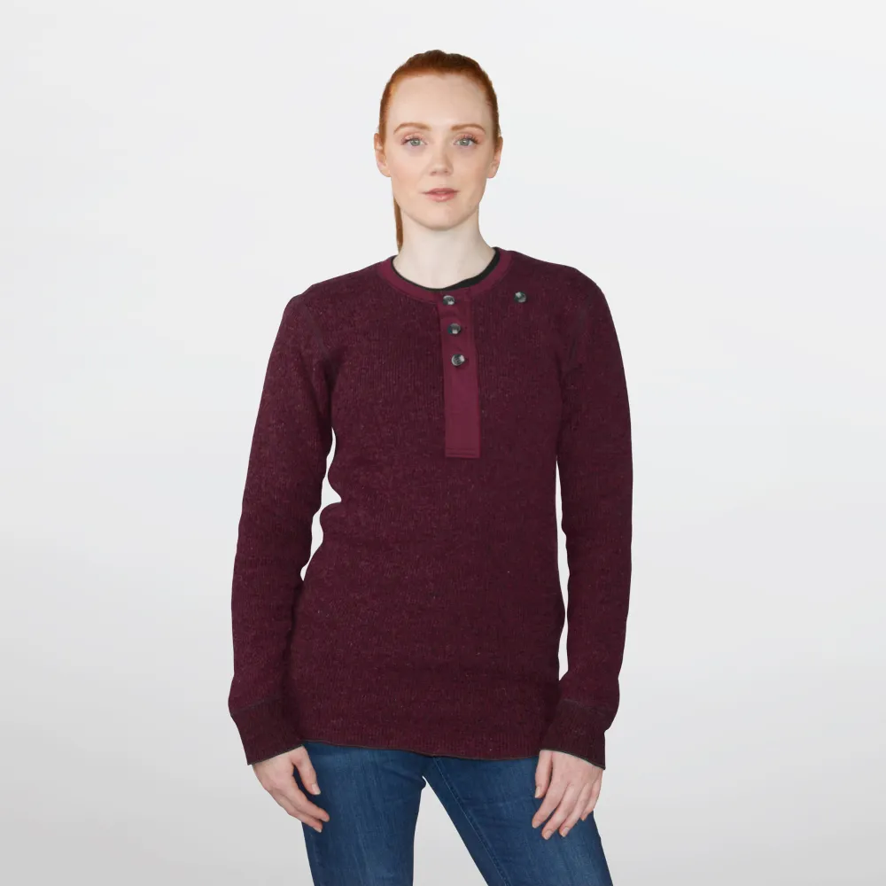 Stanfield's Long Underwear Wool Top Henley Womens🍁