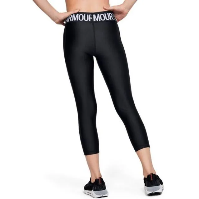 Under Armour Armour Hg Ankle Crop Girls Training 3/4 Tight Black Ua1327855-001