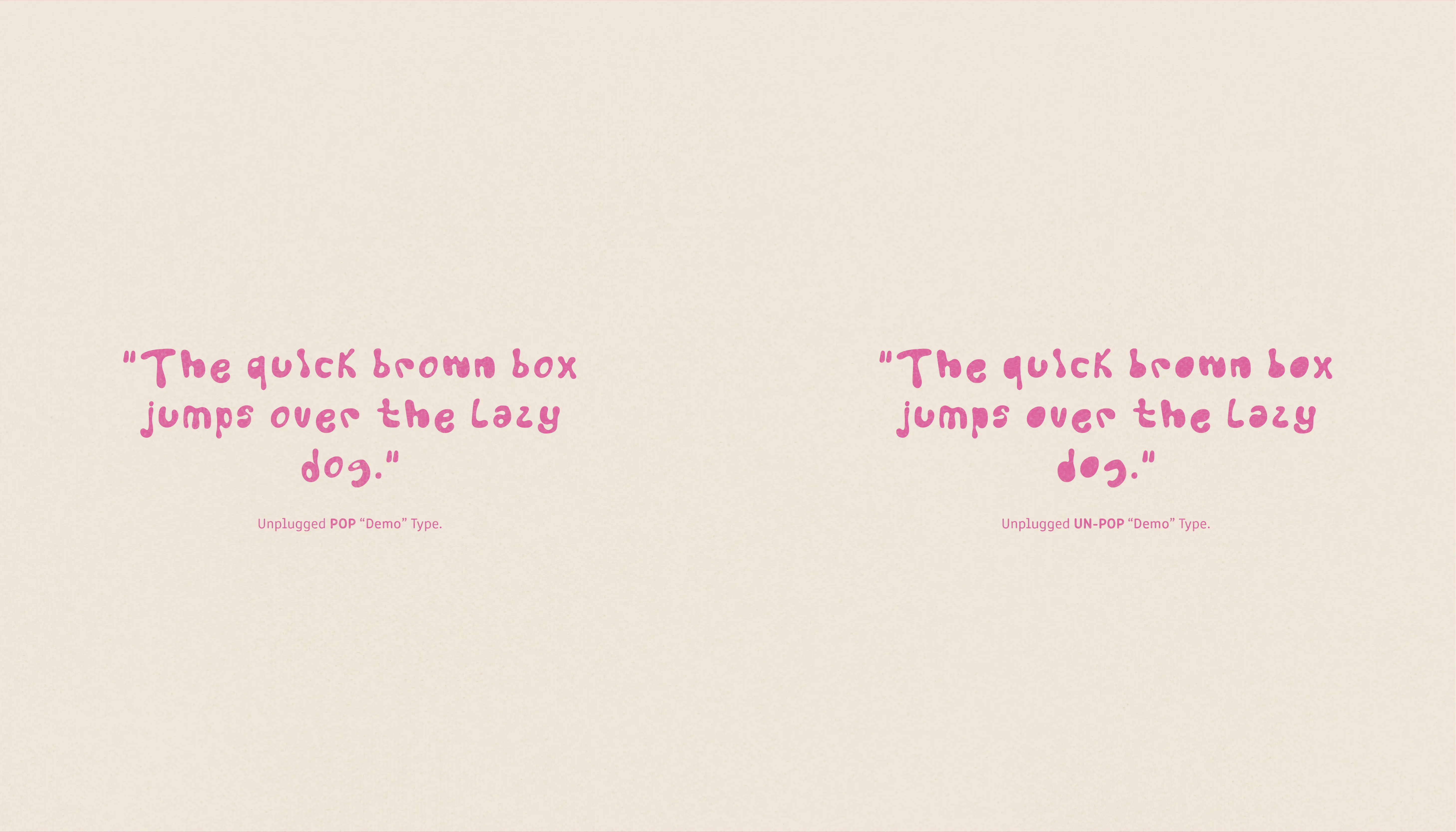Unplugged 'Pop' - Free Display Font