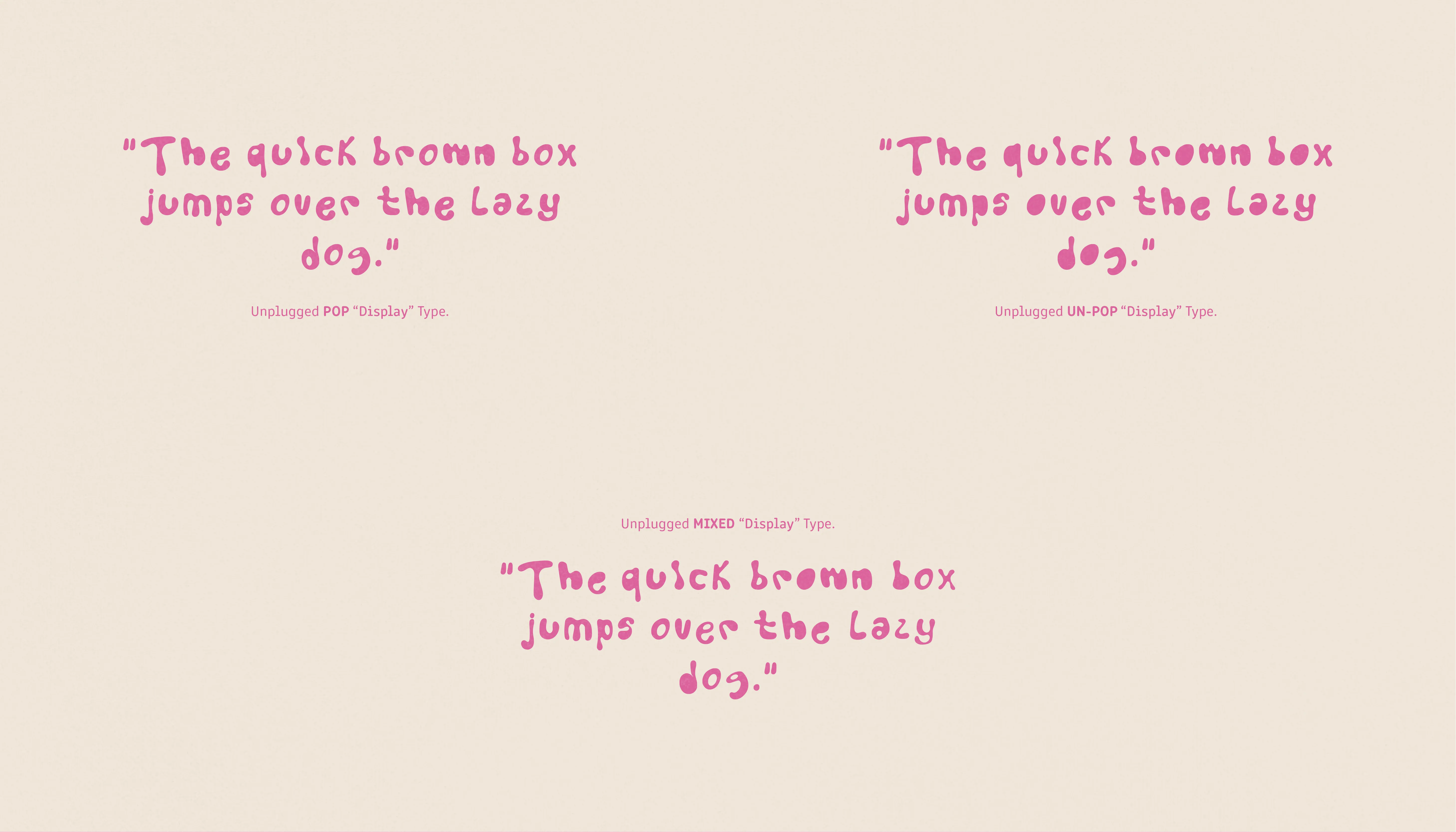 Unplugged 'Pop' - Free Display Font