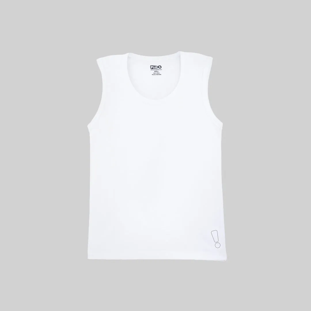 White Underwear & Vest Set