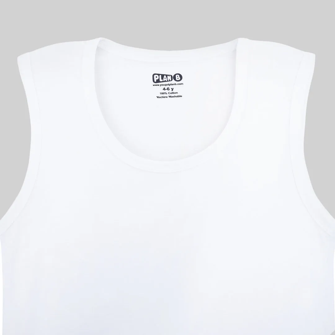 White Underwear & Vest Set