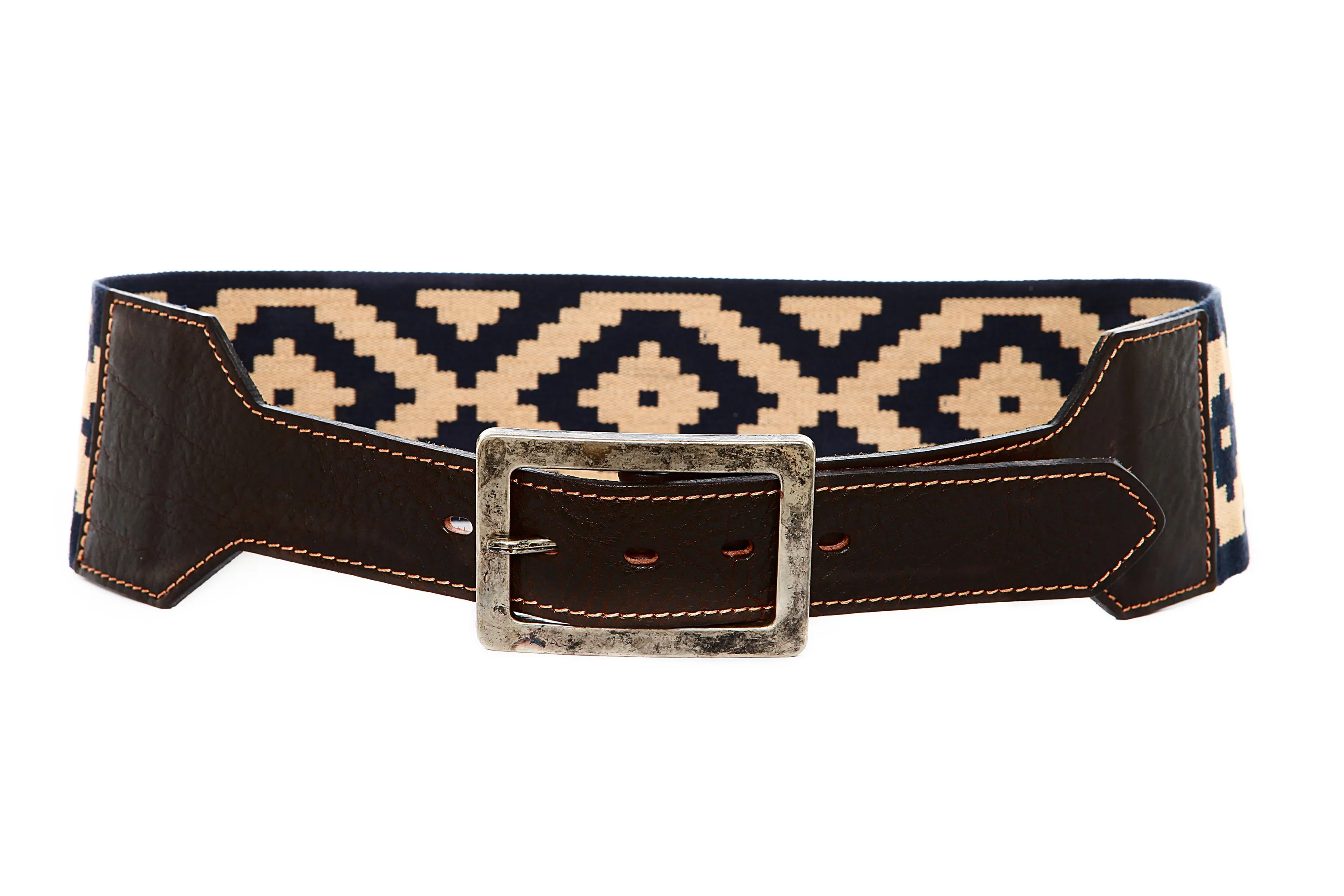 Woven Pampa Belt w/ Leather Cinch